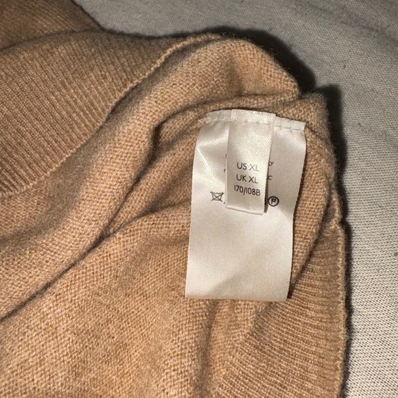 Pilcro Beige Tan 100% Cashmere Scoop Neck Sweater Womens XL - Picture 6 of 9
